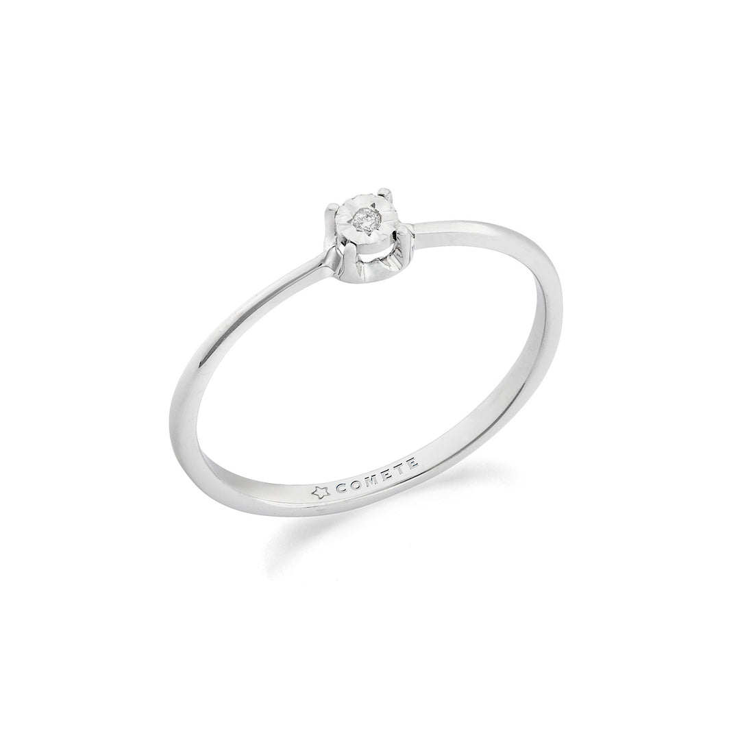Comete-Ring aus 375‰ Gold und weißem Diamant KANB1901