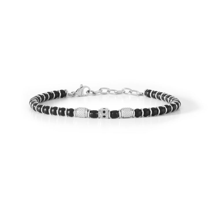 Comete Armband aus schwarzem Onyx und schwarzem Zirkon UBR885