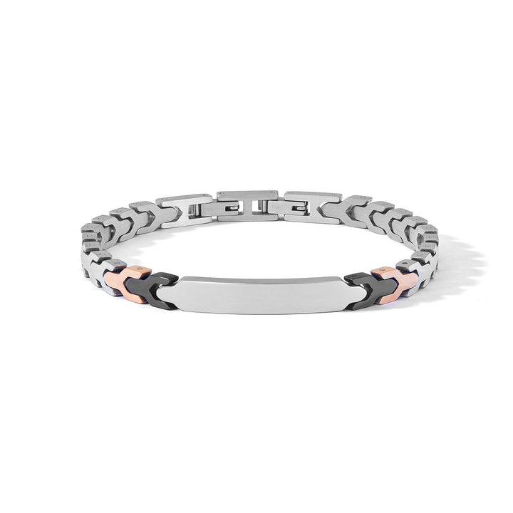 Comete-Armband Stahl, schwarzes und roséfarbenes PVD UBR1228