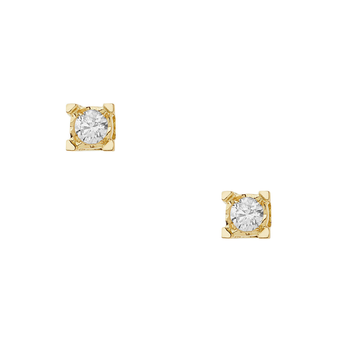 Comete Oorbellen Diamanten lichtpunten in goud en diamanten ORB1006G