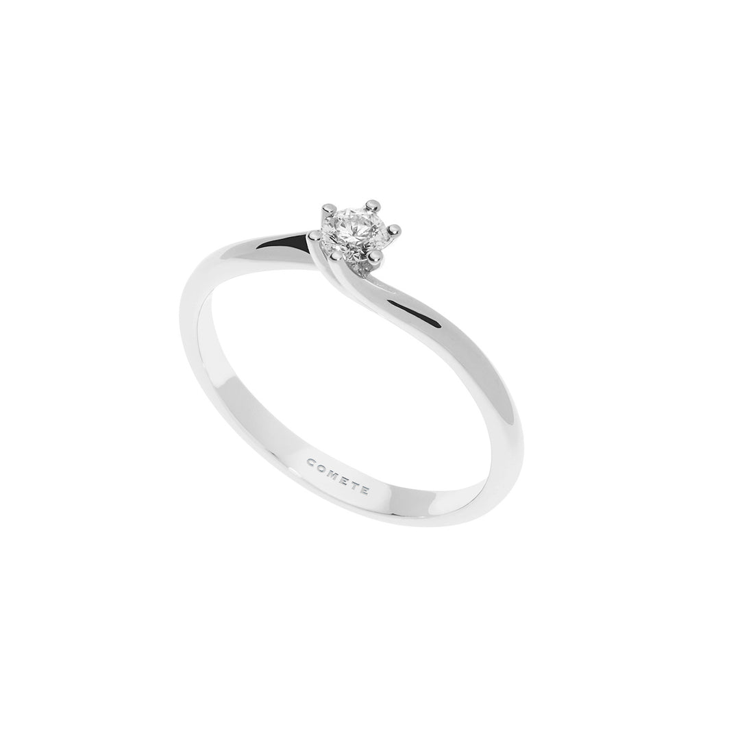 Solitaire Comètes en Or et Diamant ANB2516