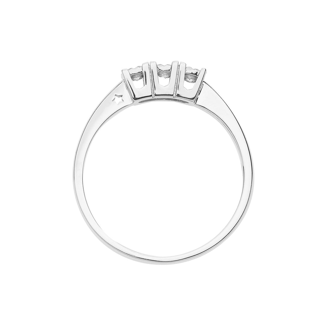 Comete-Trilogie-Ring aus Gold und Diamanten ANB 2639