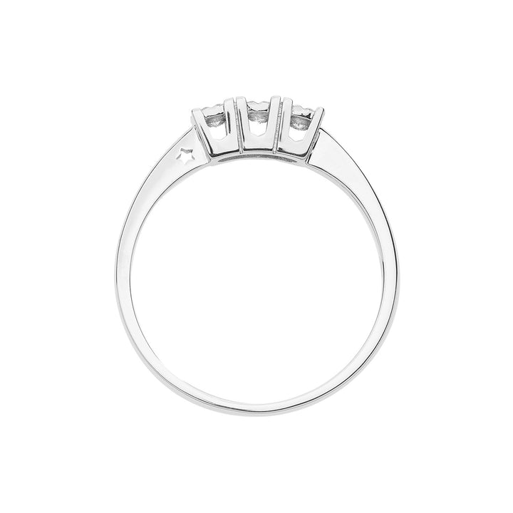 Comete-Trilogie-Ring aus Gold und Diamanten ANB 2639