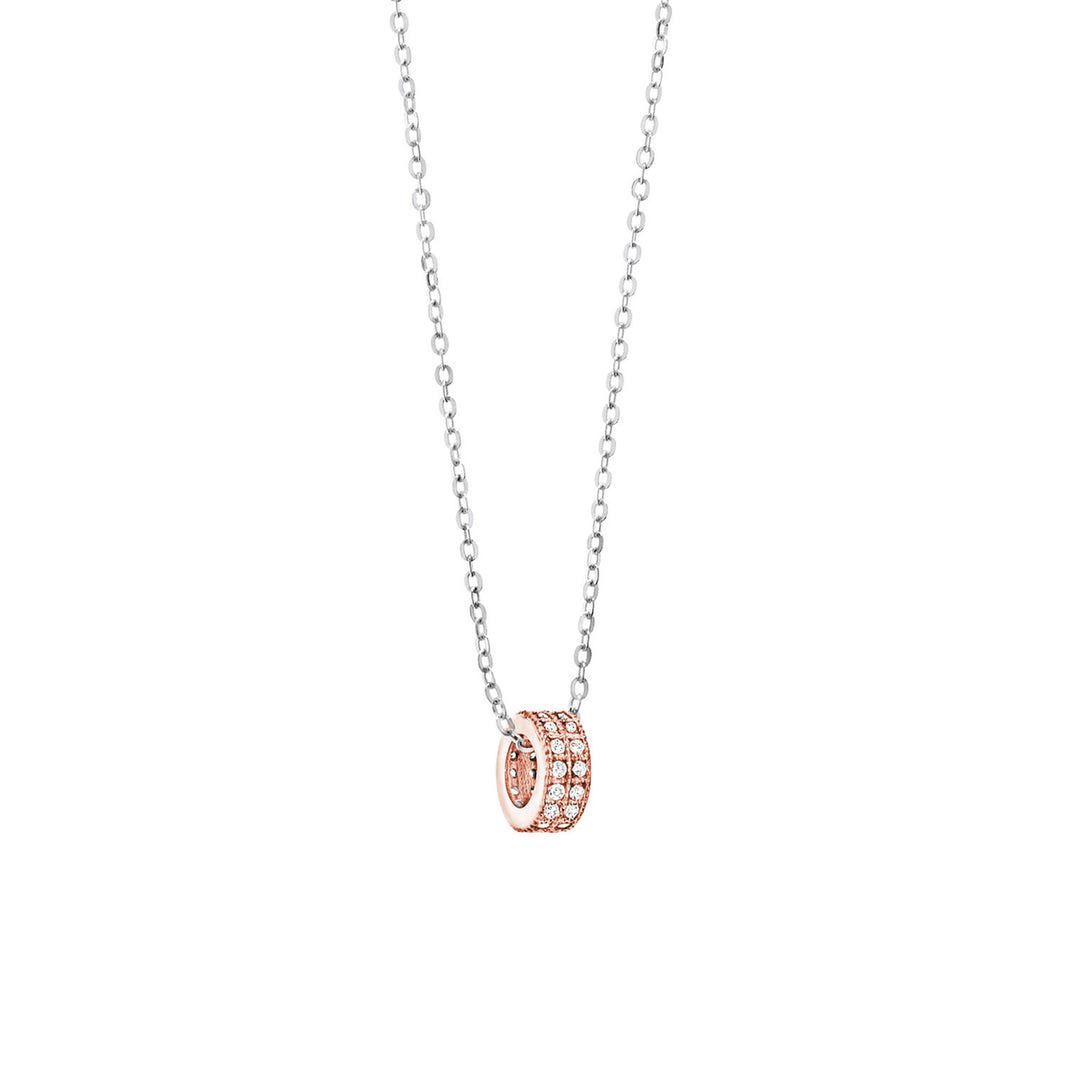 Comete ketting in rosé goud met diamanten GLB916