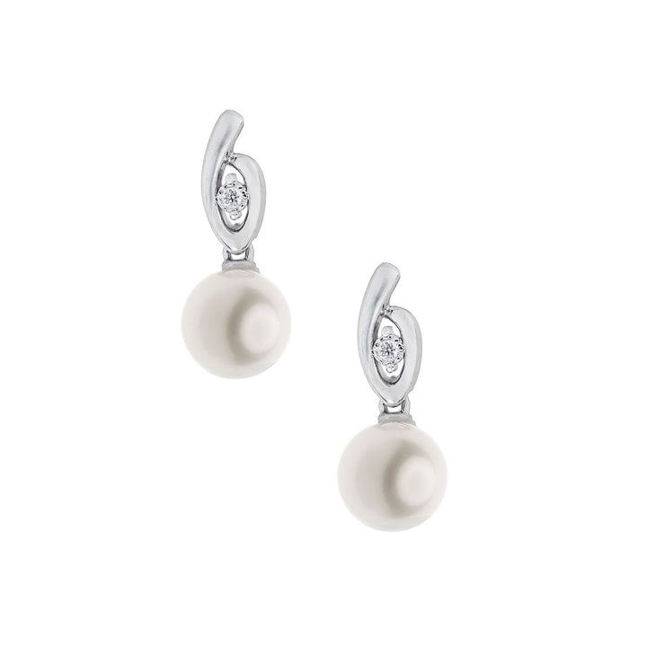 Comete pareloorbellen in 750‰ goud en witte diamanten ORP769