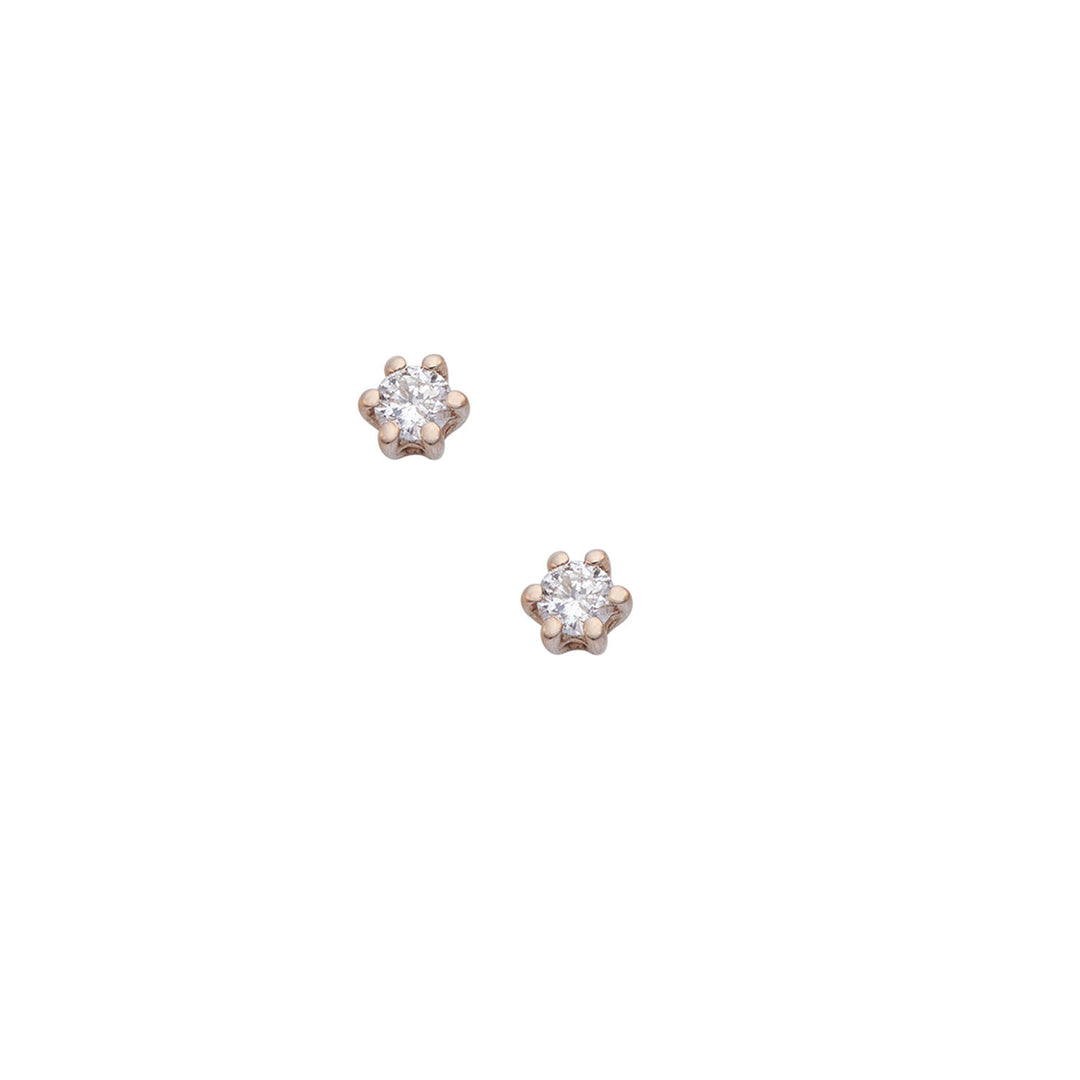 Comete-oorbellen in 750‰ wit- en roségoud en diamanten ORB1100