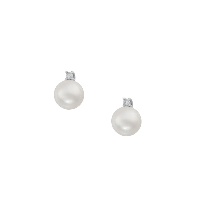 Comete-Ohrringe mit Perle aus Gold und Diamant ORP762