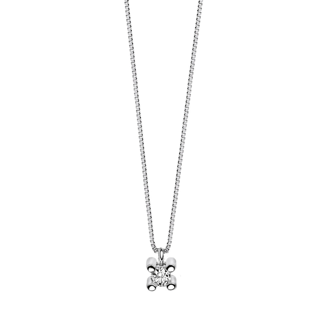 Comete Four Claw Light Point-ketting in goud en diamanten GLB1406