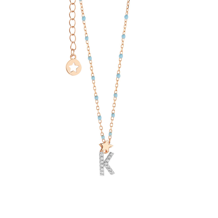 Comete Zilveren Ketting Letter K GLA183