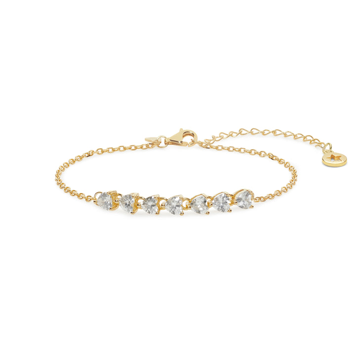 Comete hartenarmband in gedegradeerd zilver BRA235