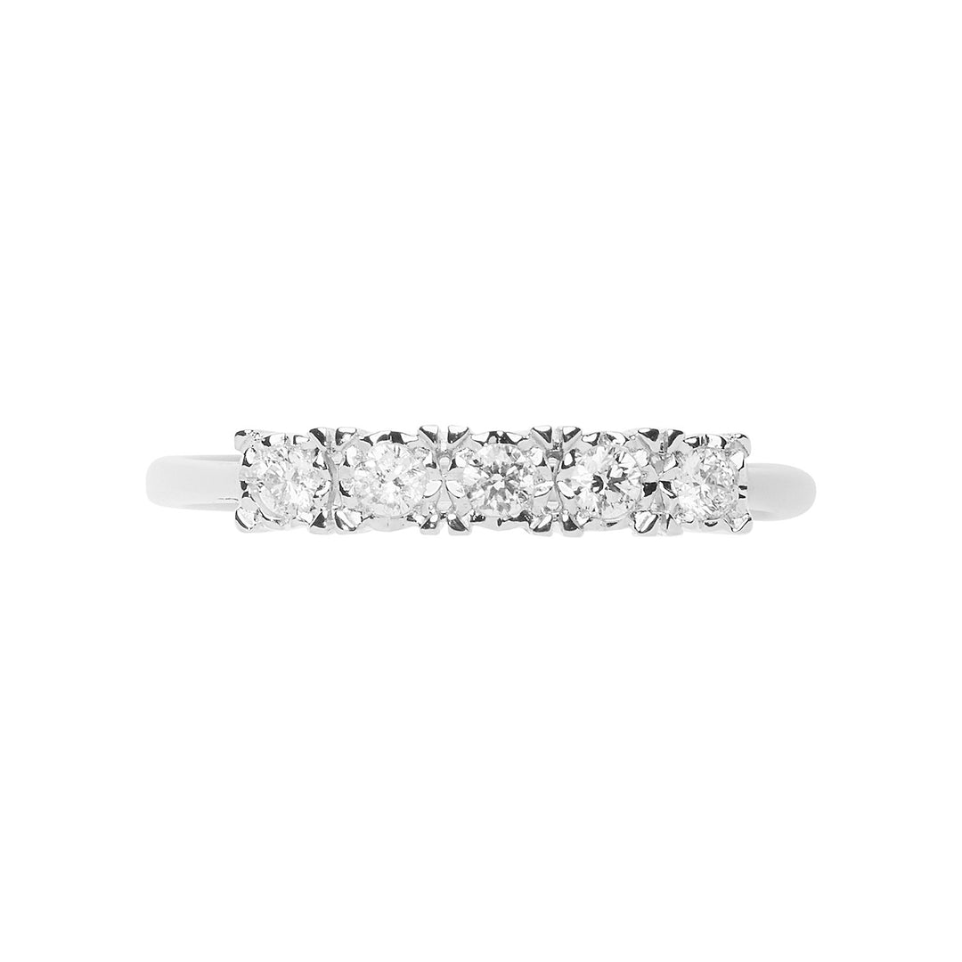 Comete Trouwring in witgoud met diamanten Moments ANB 2663