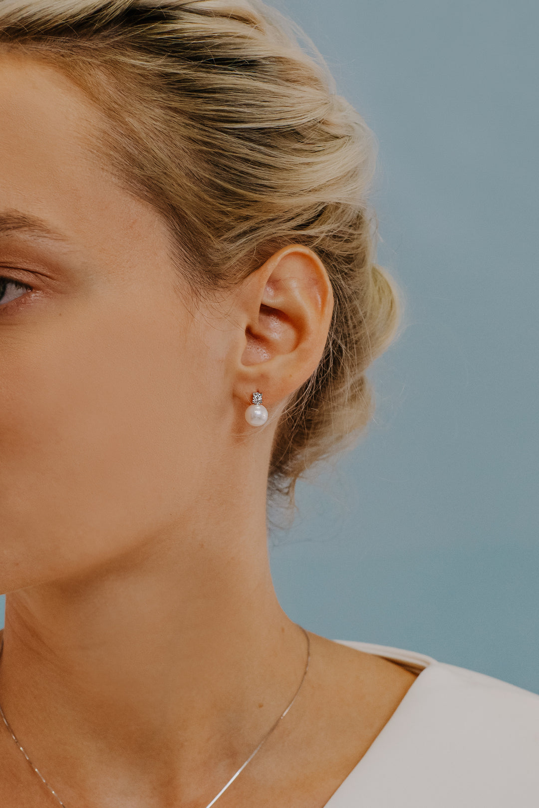 Comete Oorbellen Light Points Parels in goud en diamanten ORP727