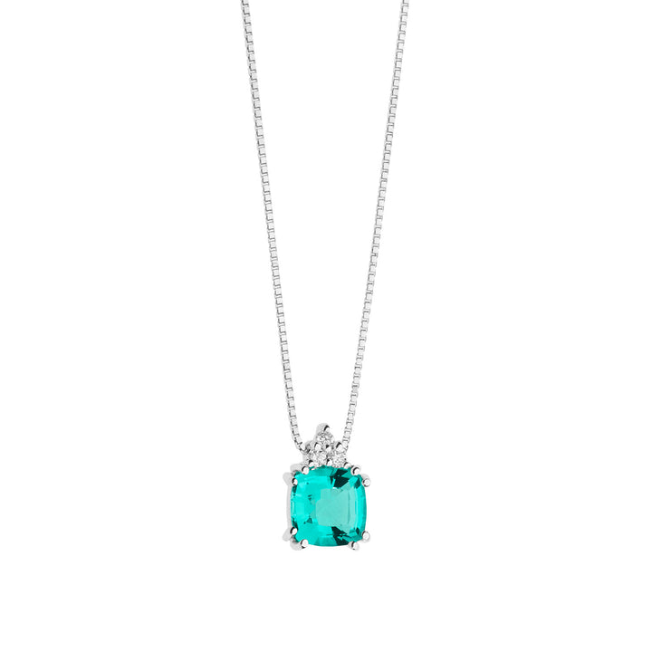 Comete ketting in goud, diamanten en antieke smaragd GLB1514