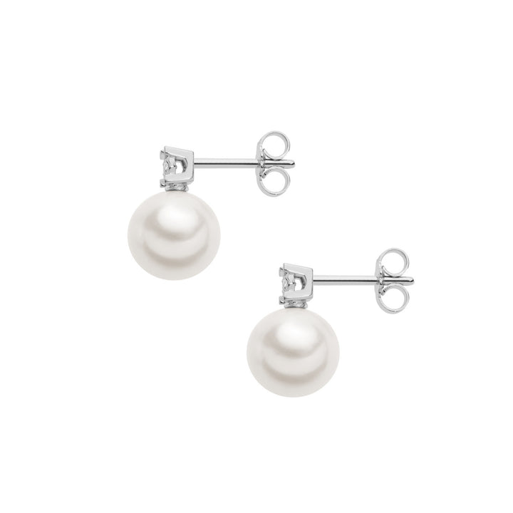 Comete Oorbellen Light Points Parels in goud en diamanten ORP732