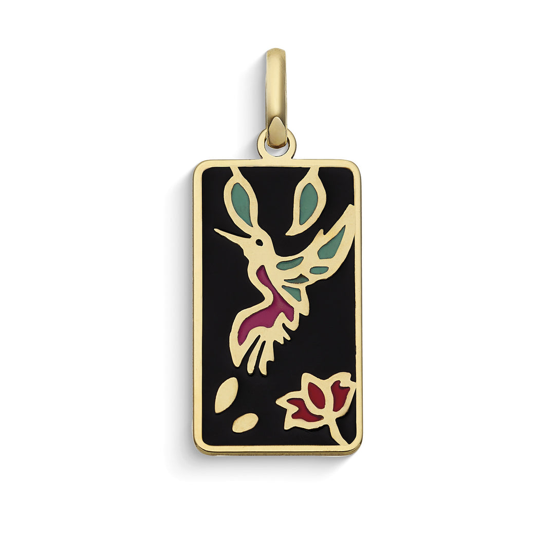 Pendentif Comete Résilience en or jaune 375‰ KCOB023