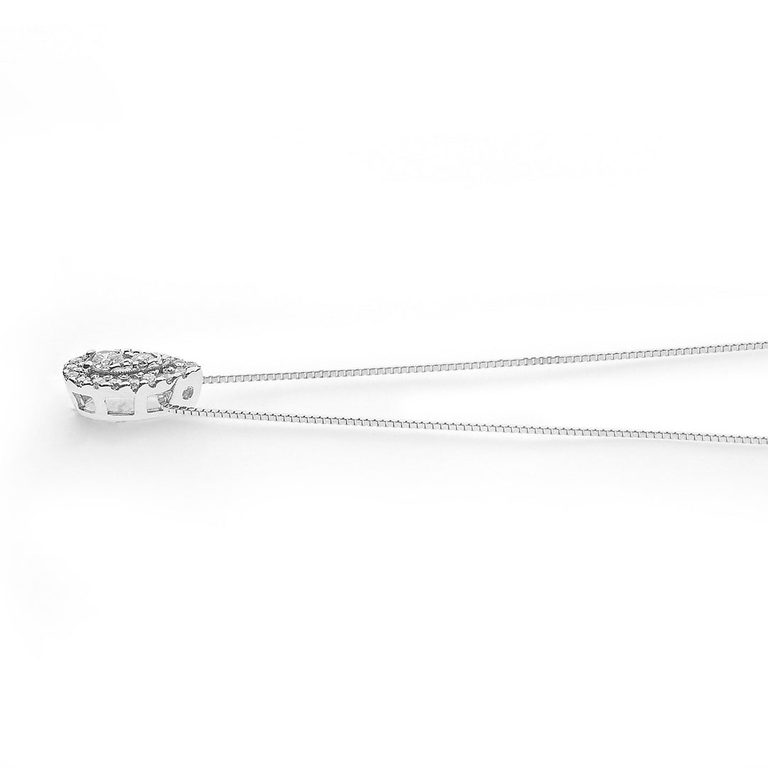 Comete druppelhalsketting in goud en diamanten GLB1605