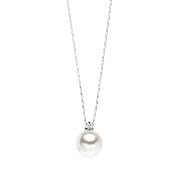 Comete Light Point parelketting in goud en diamant GLP521