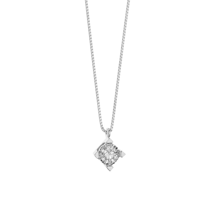 Comete Halsketting Diamant lichtpunt in goud en diamant GLB1536