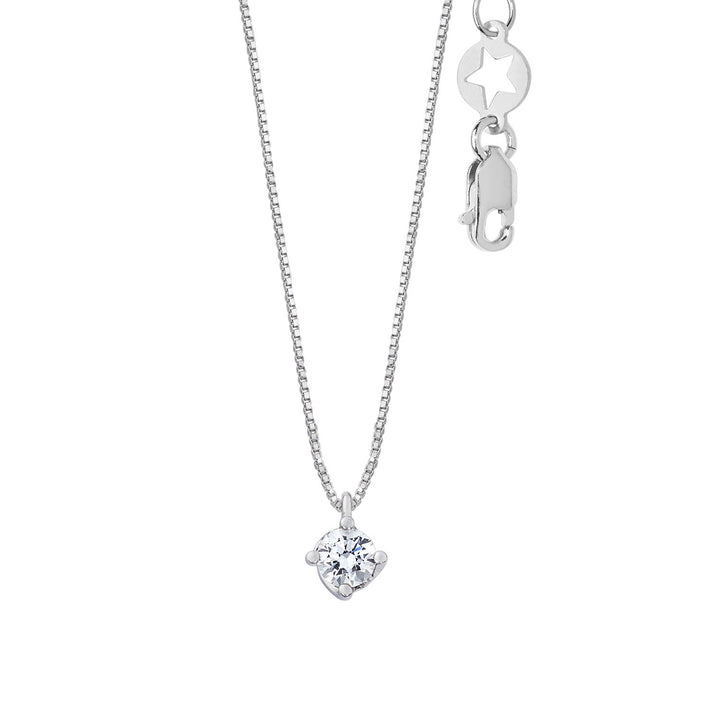 Comete-Halskette aus 750‰-Gold und weißem Diamant GLB1686