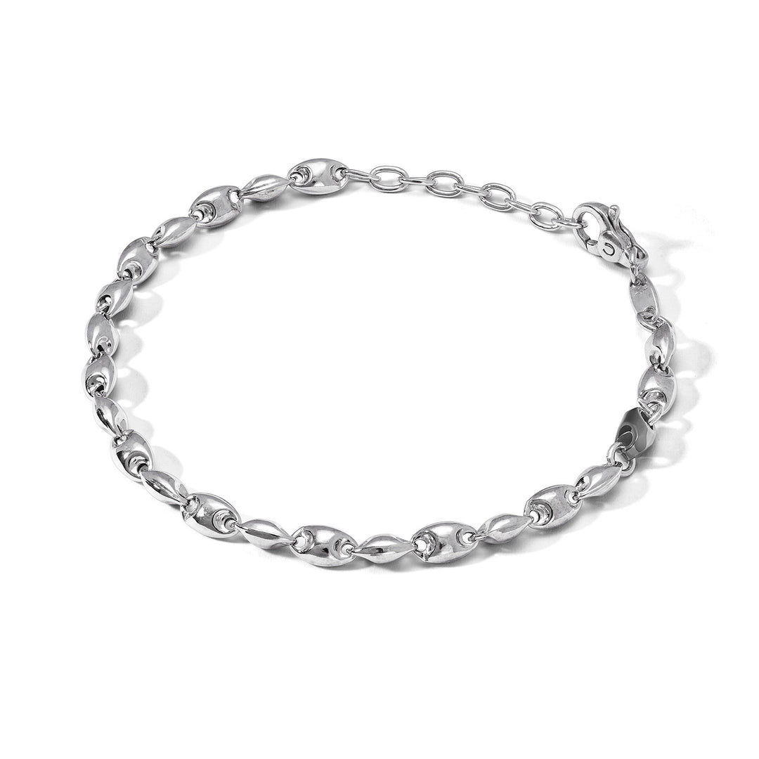 Comete zilveren armband met zwarte keramische elementen UBR1117