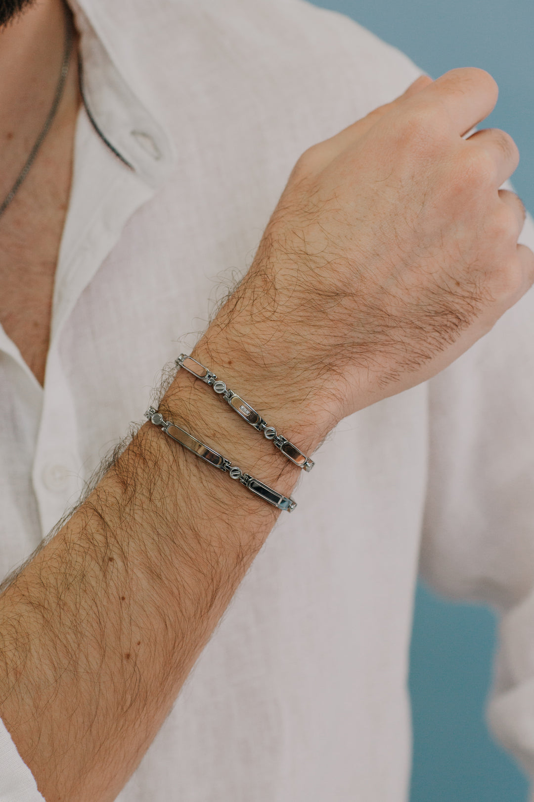 Comete-Armband aus Rosé-PVD-Stahl und Diamanten UBR1009