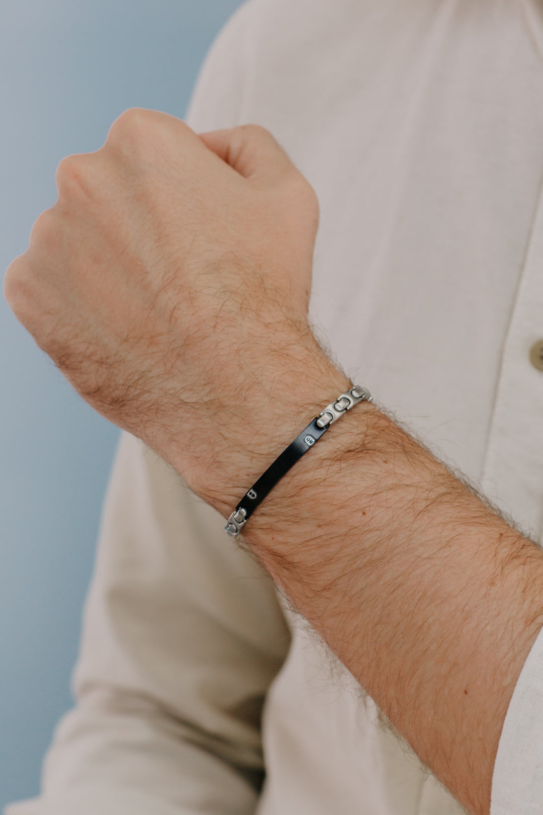 Comete-armband van zwart PVD-staal en zirkonen UBR1015