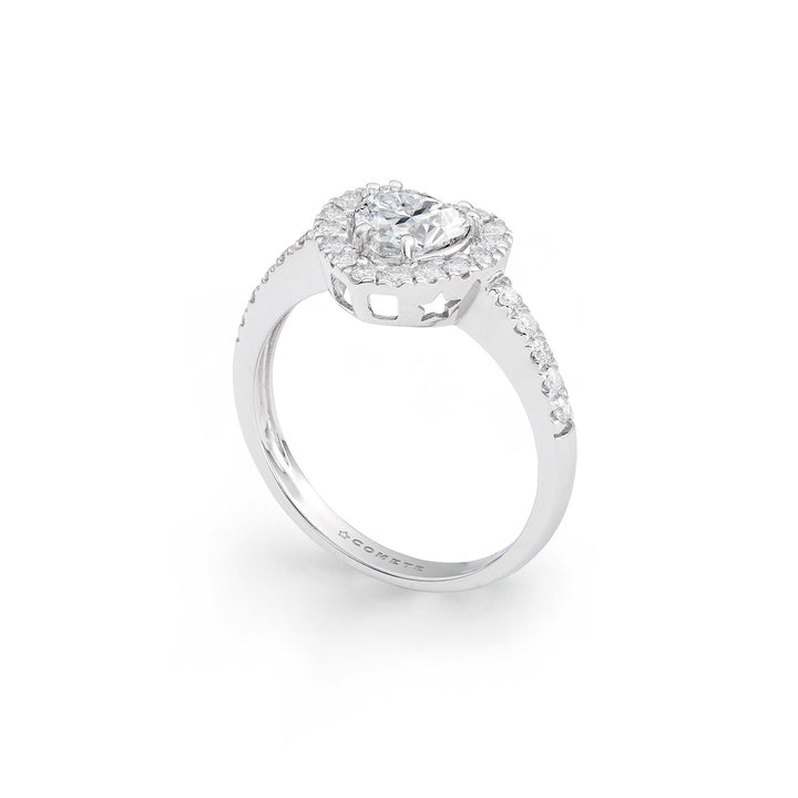 Comete-Herzring aus 750‰ Gold mit Diamanten ANB2763