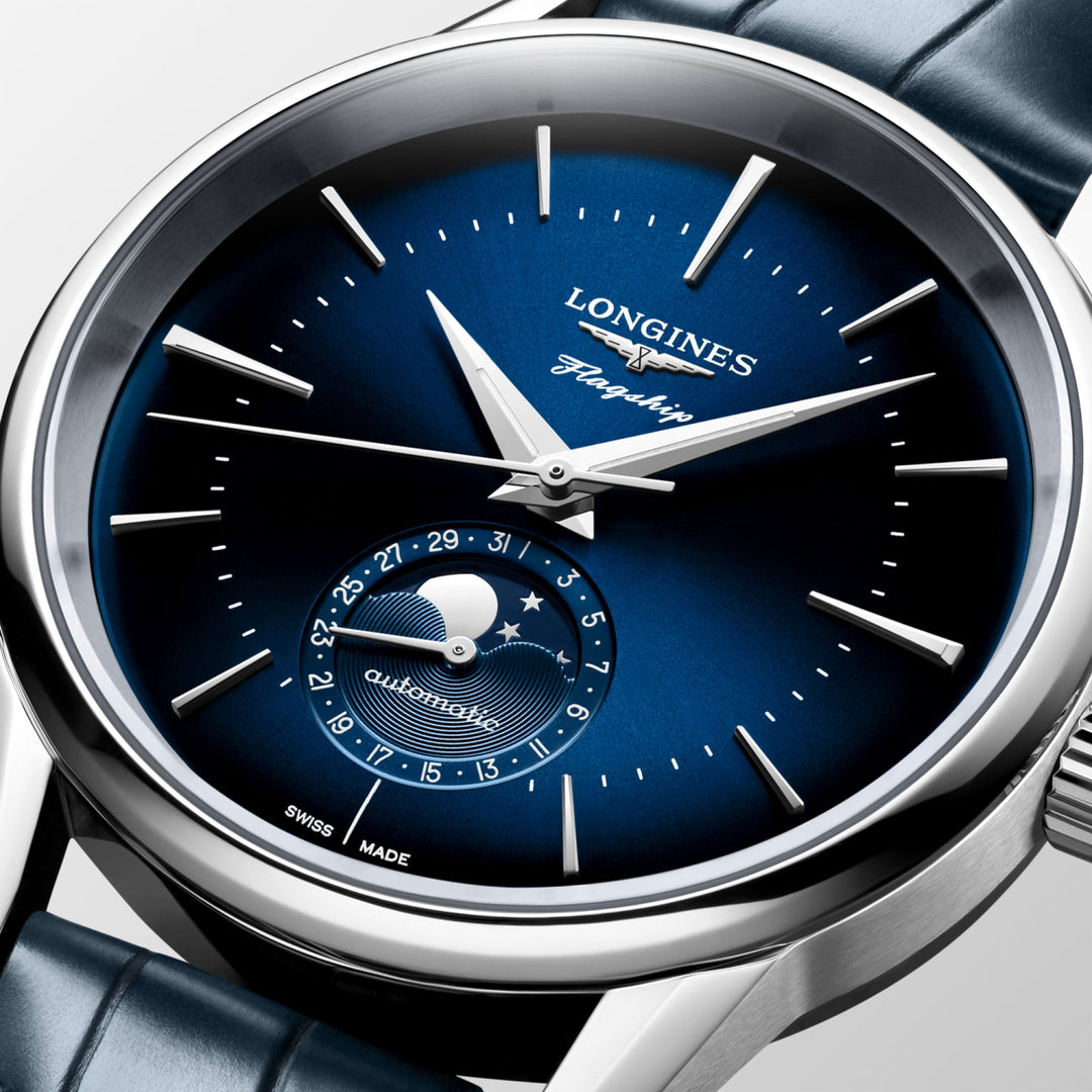 LONGINES – FLAGGSCHIFF HERITAGE MONDPHASE – L4.815.4.92.2