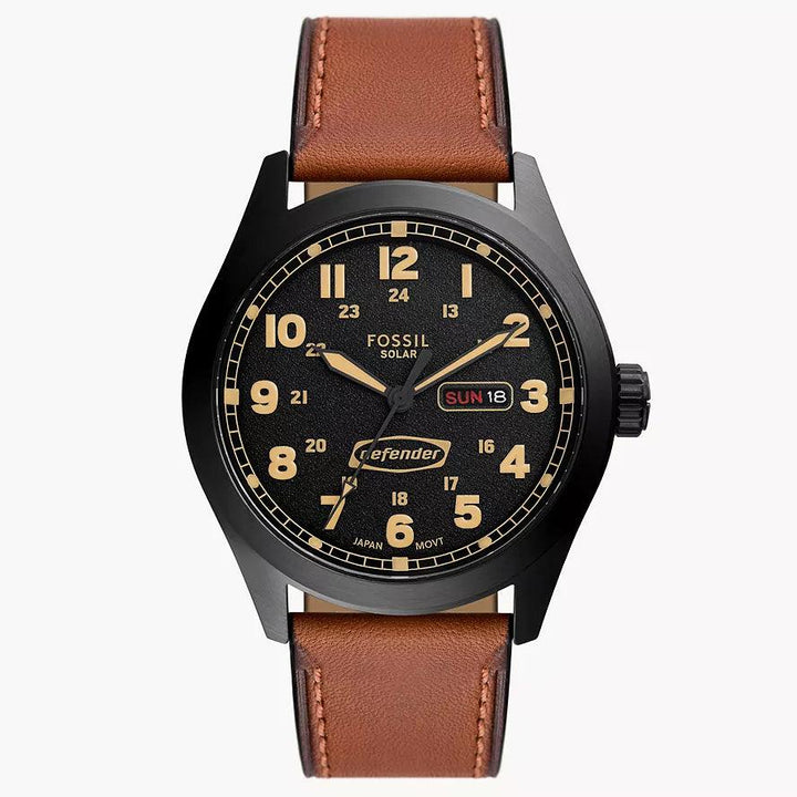 Fossil orologio solare Defender 46mm nero solare acciaio finitura PVD nero FS5978 - Capodagli 1937