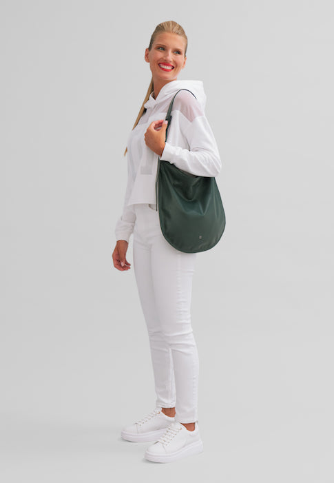 DUDU Damen-Umhängetasche aus weichem Leder, Hobo-Tasche mit Reißverschluss, große, geräumige, farbenfrohe, verstellbare Umhängetasche