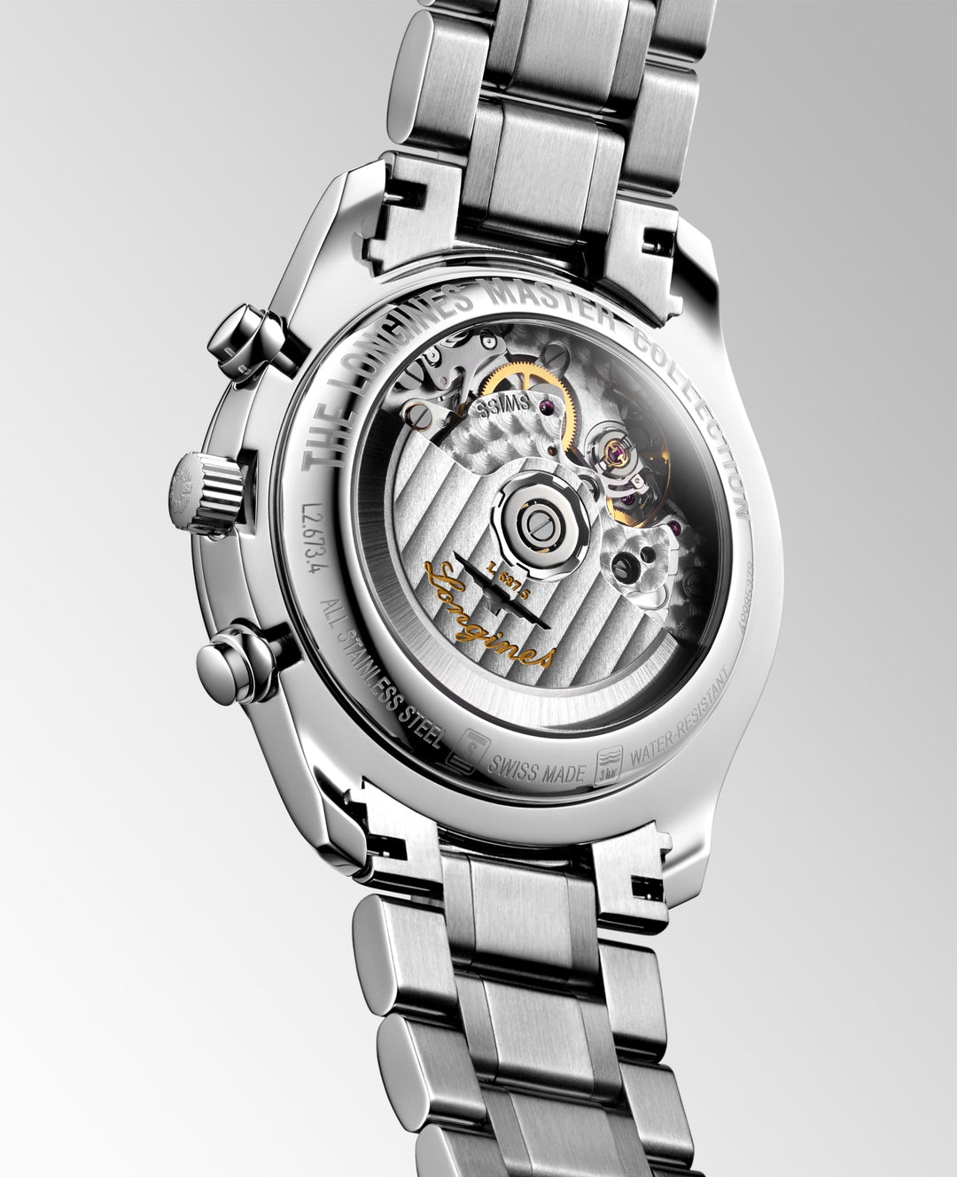 LONGINES – DE LONGINES MASTER COLLECTIE CHRONO MOONPHASE – L2.673.4.61.6