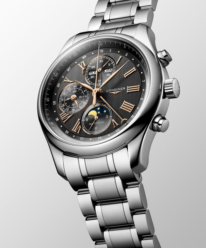 LONGINES – DE LONGINES MASTER COLLECTIE CHRONO MOONPHASE – L2.773.4.61.6
