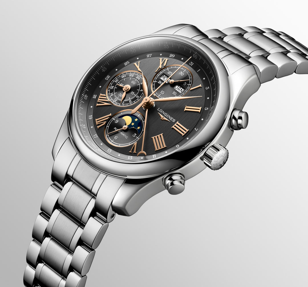LONGINES – DE LONGINES MASTER COLLECTIE CHRONO MOONPHASE – L2.773.4.61.6