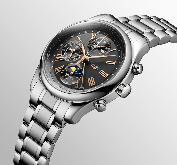 LONGINES – DE LONGINES MASTER COLLECTIE CHRONO MOONPHASE – L2.773.4.61.6
