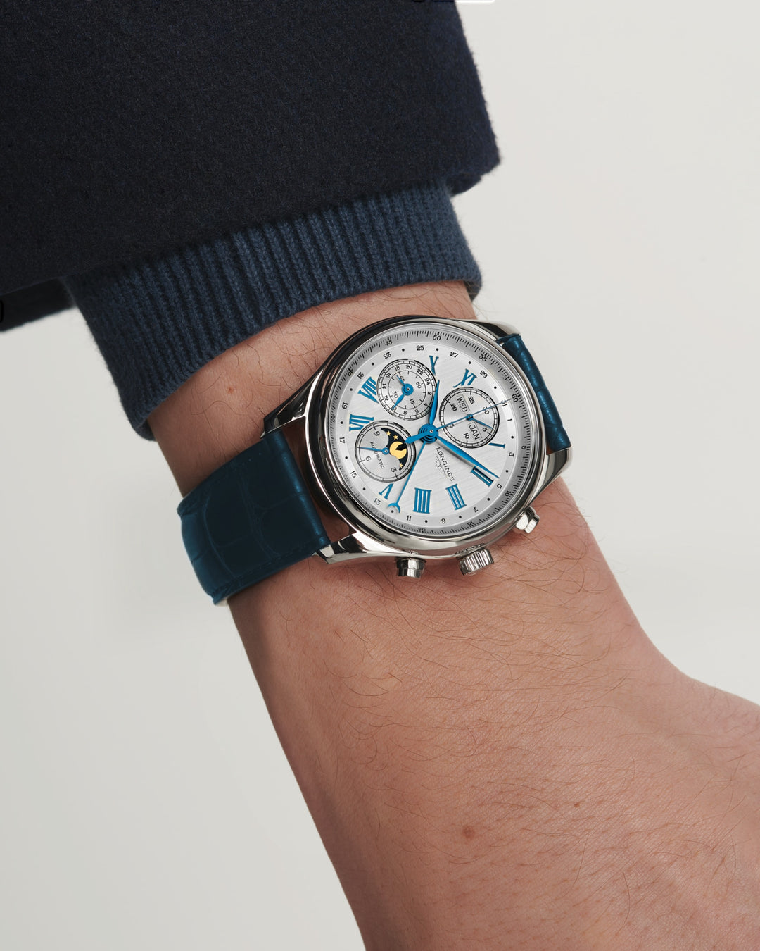 LONGINES – DE LONGINES MASTER COLLECTIE CHRONO MOONPHASE – L2.773.4.71.2