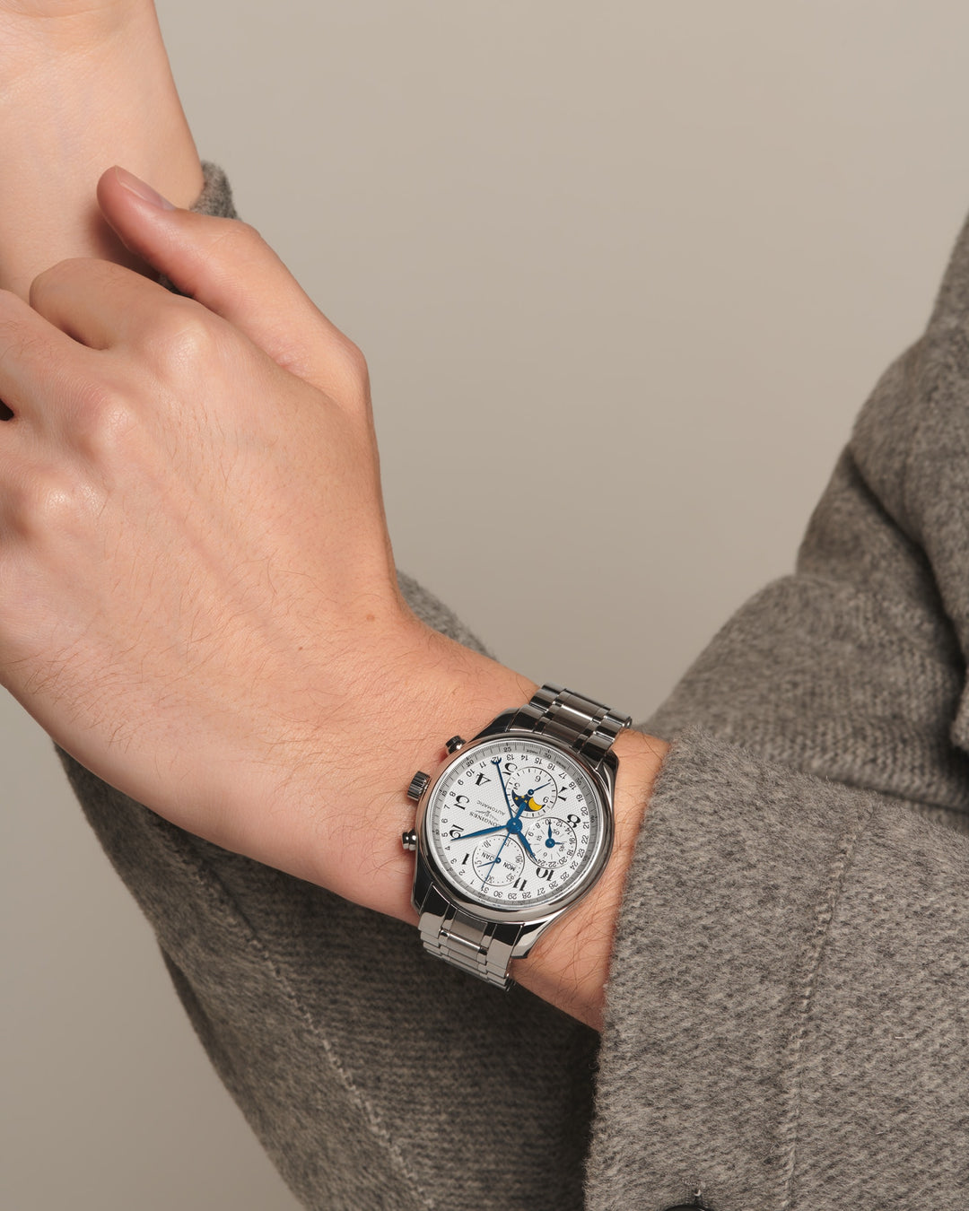 LONGINES – DE LONGINES MASTER COLLECTIE CHRONO MOONPHASE – L2.773.4.78.6