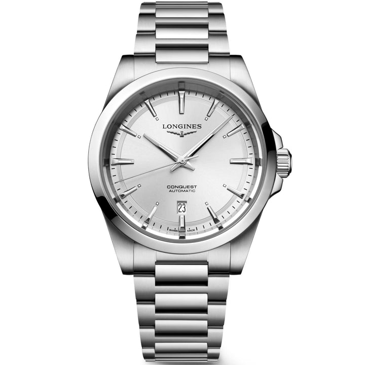 Longines orologio Conquest 2023 41mm argento acciaio automatico L3.830.4.72.6 - Capodagli 1937