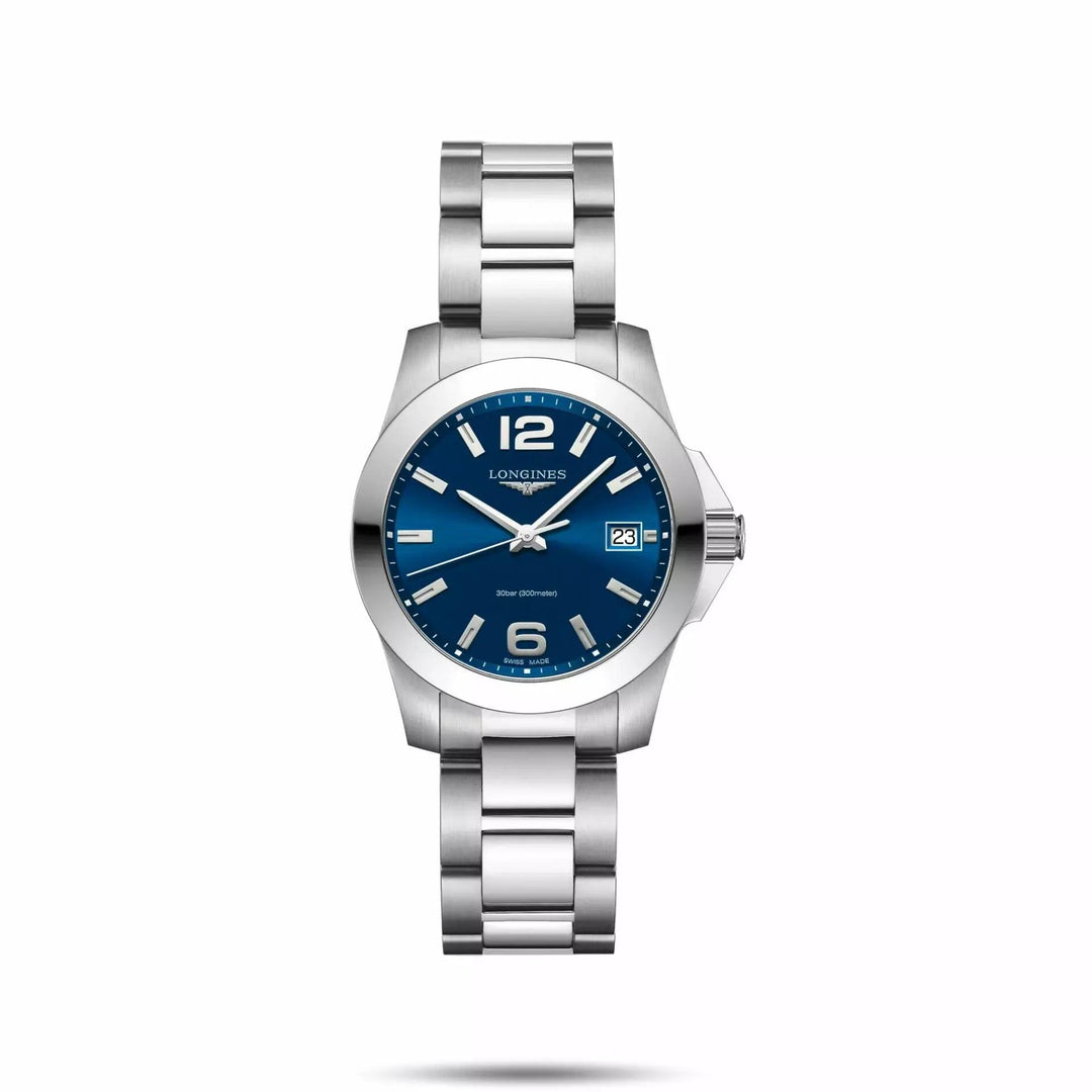 Longines orologio Conquest 34mm blu automatico acciaio L3.377.4.96.6 - Capodagli 1937