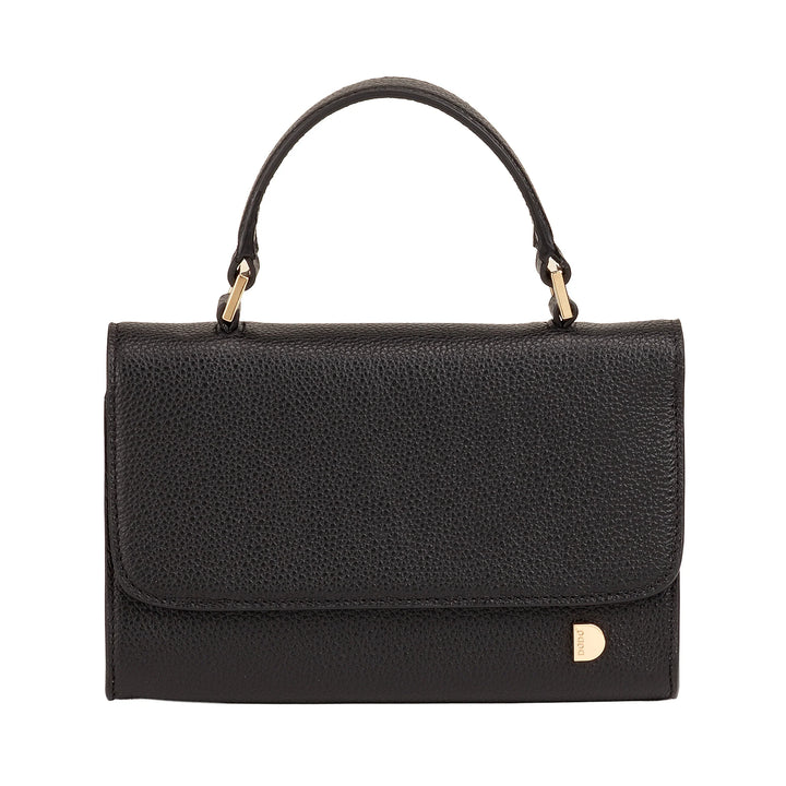 DUDU Petit Sac Femme en Cuir Véritable Fabriqué en Italie, Sac à Main et Sac Bandoulière, Cuir Pleine Fleur ou Daim - Mini Sac avec Bandoulière Ajustable et Amovible, Rabat avec Fermeture Magnétique