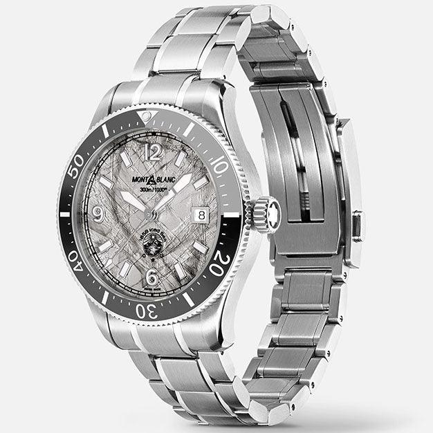 Montblanc horloge 1858 Iced Sea Automatic Date 41mm grijs automatisch staal 130793 - Capodagli 1937