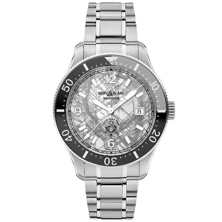 Montblanc horloge 1858 Iced Sea Automatic Date 41mm grijs automatisch staal 130793 - Capodagli 1937