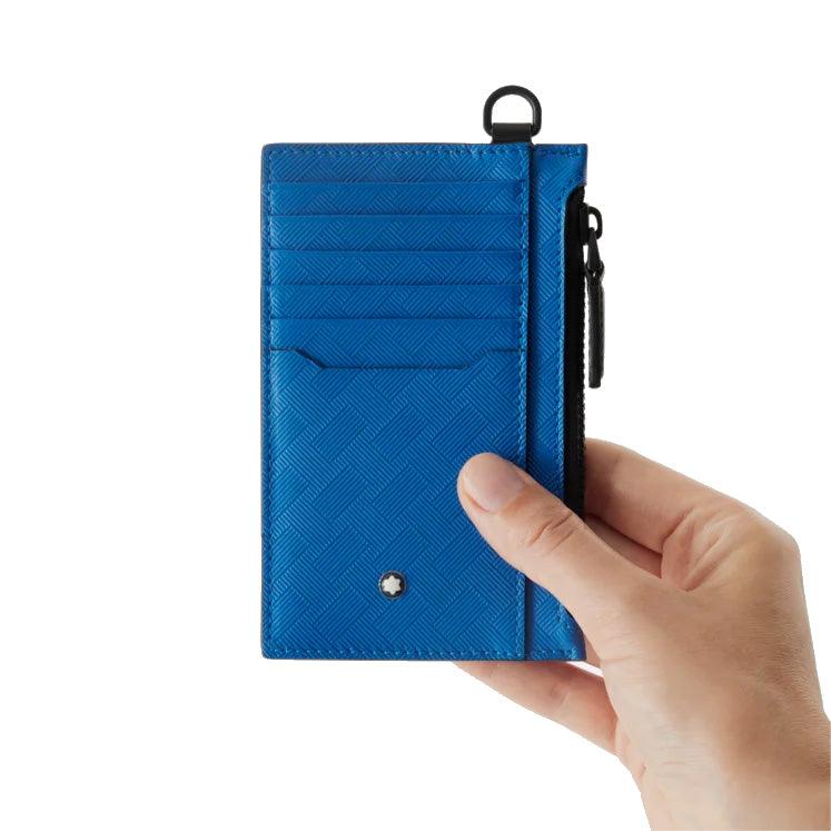 Montblanc porta carte a 8 scomparti tasca con cerniera Extreme 3.0 Atlantic Blue 130240 - Capodagli 1937