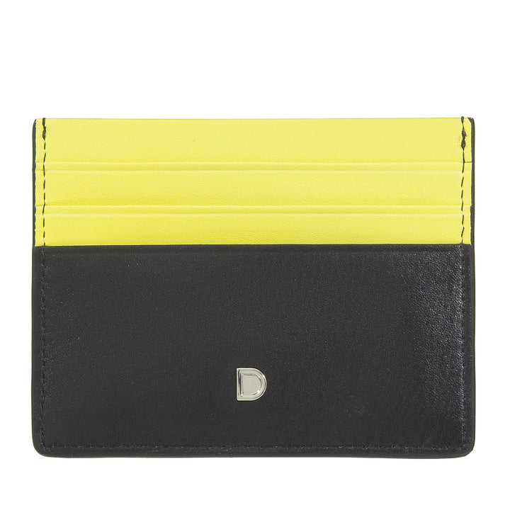 DUDU Creditcardhouder voor mannen en vrouwen in leer - Slanke dunne kaarthouder met een modern en geometrisch ontwerp, compact en elegant