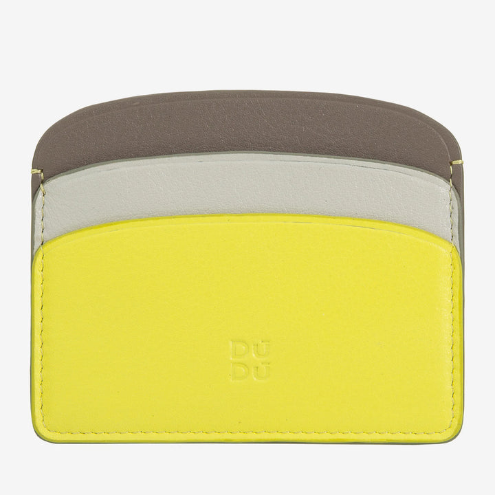 DUDU Thin Credit Card Holder in Soft Leather, Card Holder, Document Holder, Pocket Plate, Slim Design, Colorful