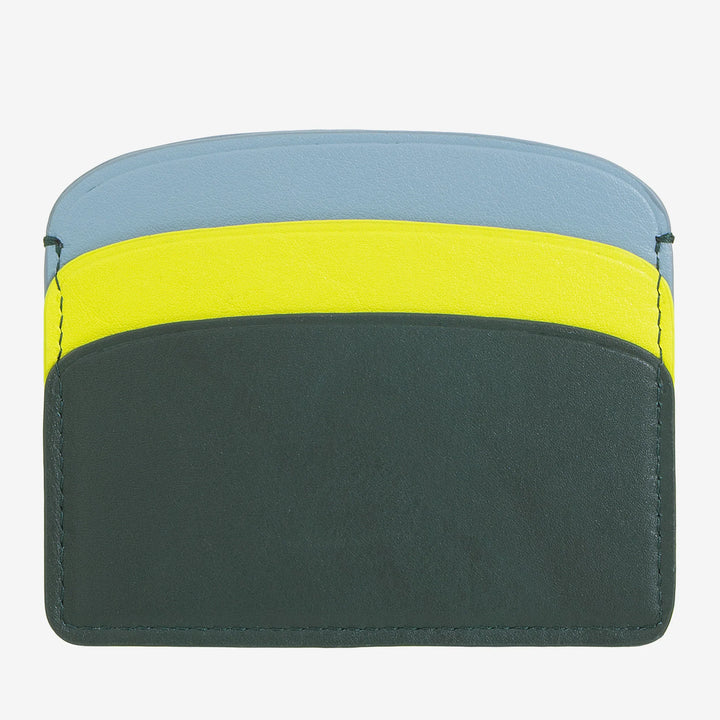 DUDU Dünner Kreditkartenhalter aus weichem Leder, Kartenhalter, Dokumentenhalter, Taschenplatte, schlankes Design, bunt