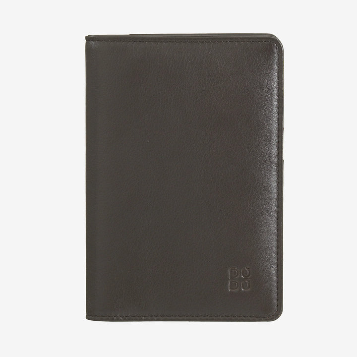 DUDU Veelkleurige RFID lederen paspoort- en creditcardhouder