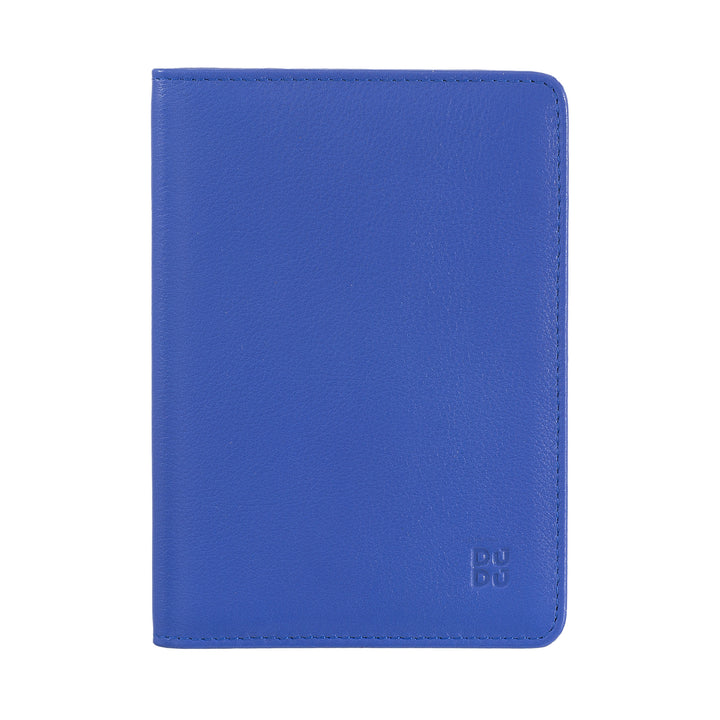 DUDU Travel Leather Passport Case with RFID Protection and Credit Card Holder