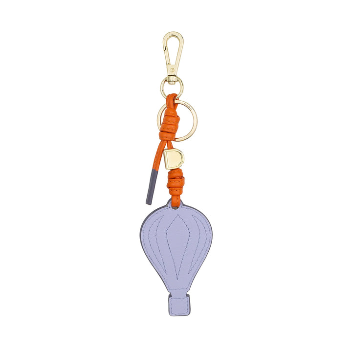 DUDU Heißluftballon-Schlüsselanhänger aus Leder mit Karabiner – Schlüsselanhänger aus Leder für Schlüssel, Tasche oder Rucksack, originelles und farbenfrohes Accessoire