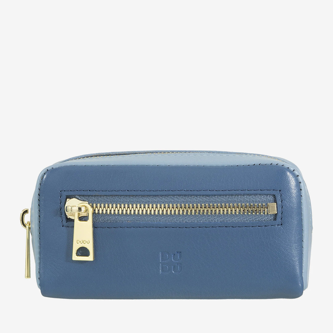 Farbenfroher Unisex-Schlüsselanhänger aus echtem Kalbsleder von DUDU