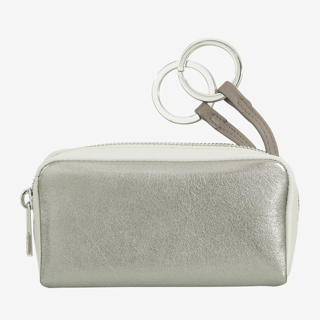 Kleurrijke unisex sleutelhanger van echt kalfsleer van DUDU
